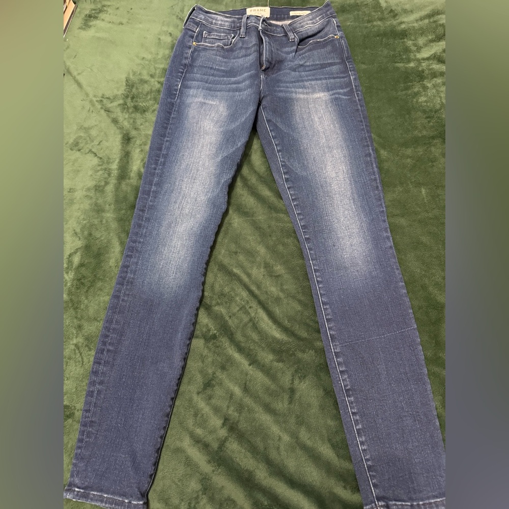 Frame Denim Blue Skinny Jeans